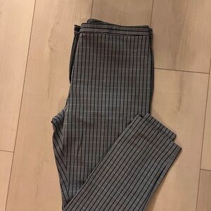 Theory Charcoal Pinstripe Pants